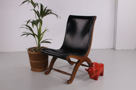 Vintage Slipper stoel van Pierre Lottier voor Valenti sfeerfoto