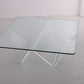 Vintage glass coffee table Combiplex from the 80s