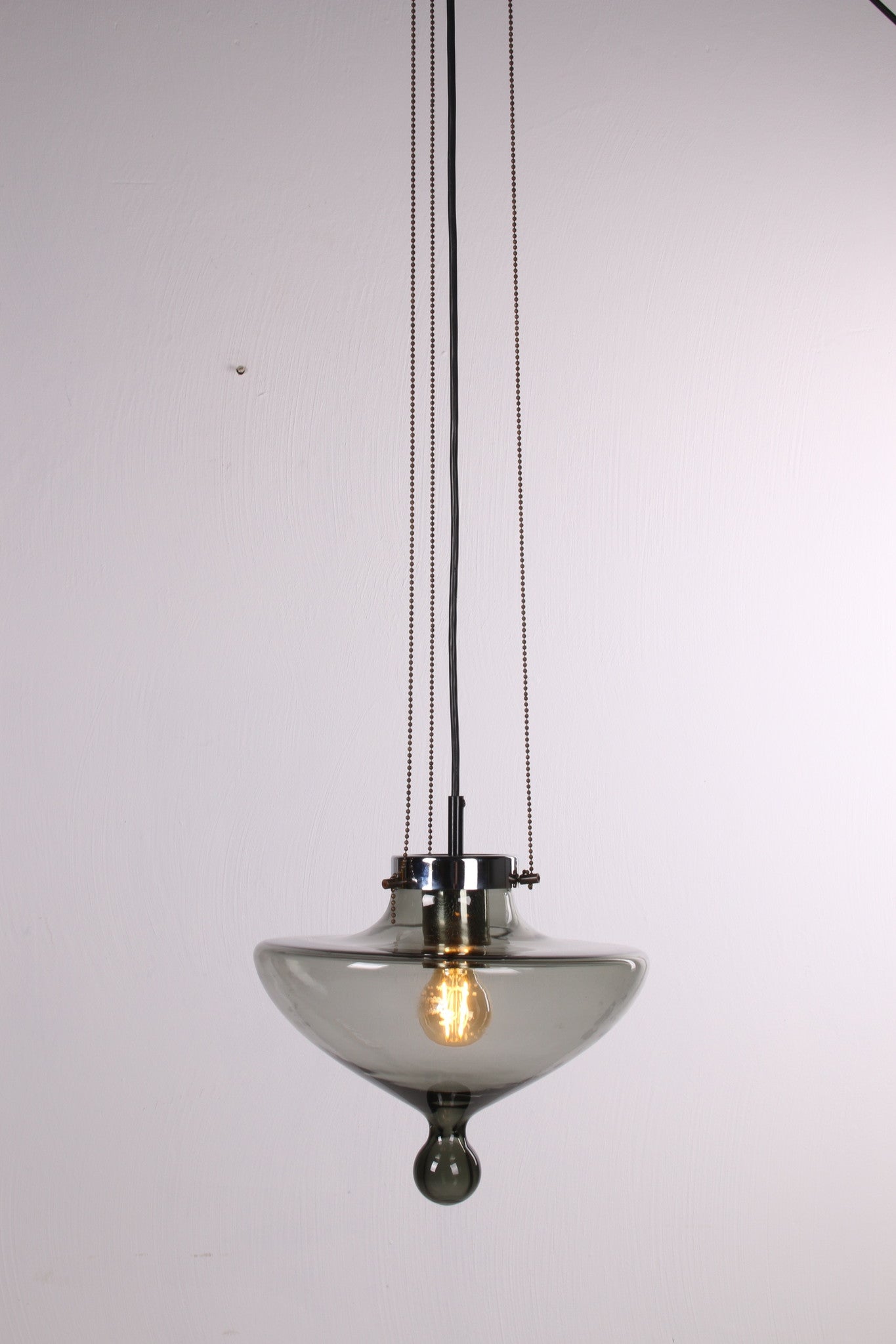 Hang lamp High Chaparral by Raak, 1970s voorkant licht aan