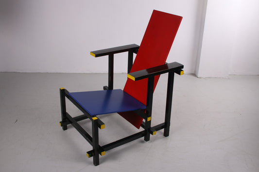Red and Blue Rietveld Chair Replica