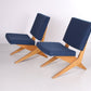 Set FB18 Scissor fauteuil ontworpen door Jan van Grunsven voor Pastoe, jaren 50 zijkant