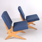 Set FB18 Scissor fauteuil ontworpen door Jan van Grunsven voor Pastoe, jaren 50 zijkant