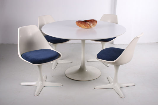 Set table with 4 chairs design by Maurice Burke made at Arkana