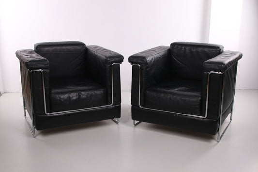 Set of leather armchairs of the brand Zuco Model Carat years70s