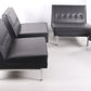 Mid Century 4 elementen sofa ontwerp van George Nelson gemaakt door Herman Miller stoelen los zijkant