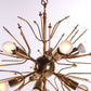 Vintage Spoetnik of Sputnik Design hanglamp jaren met rookglas 60s