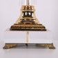 Plexiglas Tafellamp met gouden elementen Hollywood Regency Style detail voetstuk