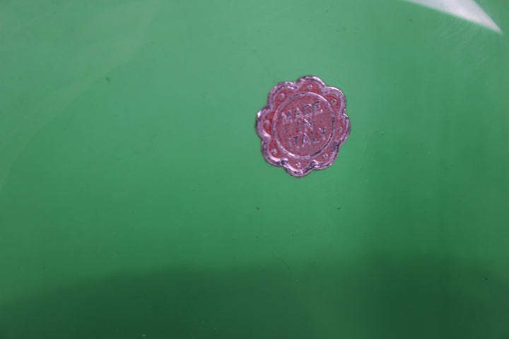 Vintage Italiaanse Empoli groene glazen fles, jaren 50 detail sticker