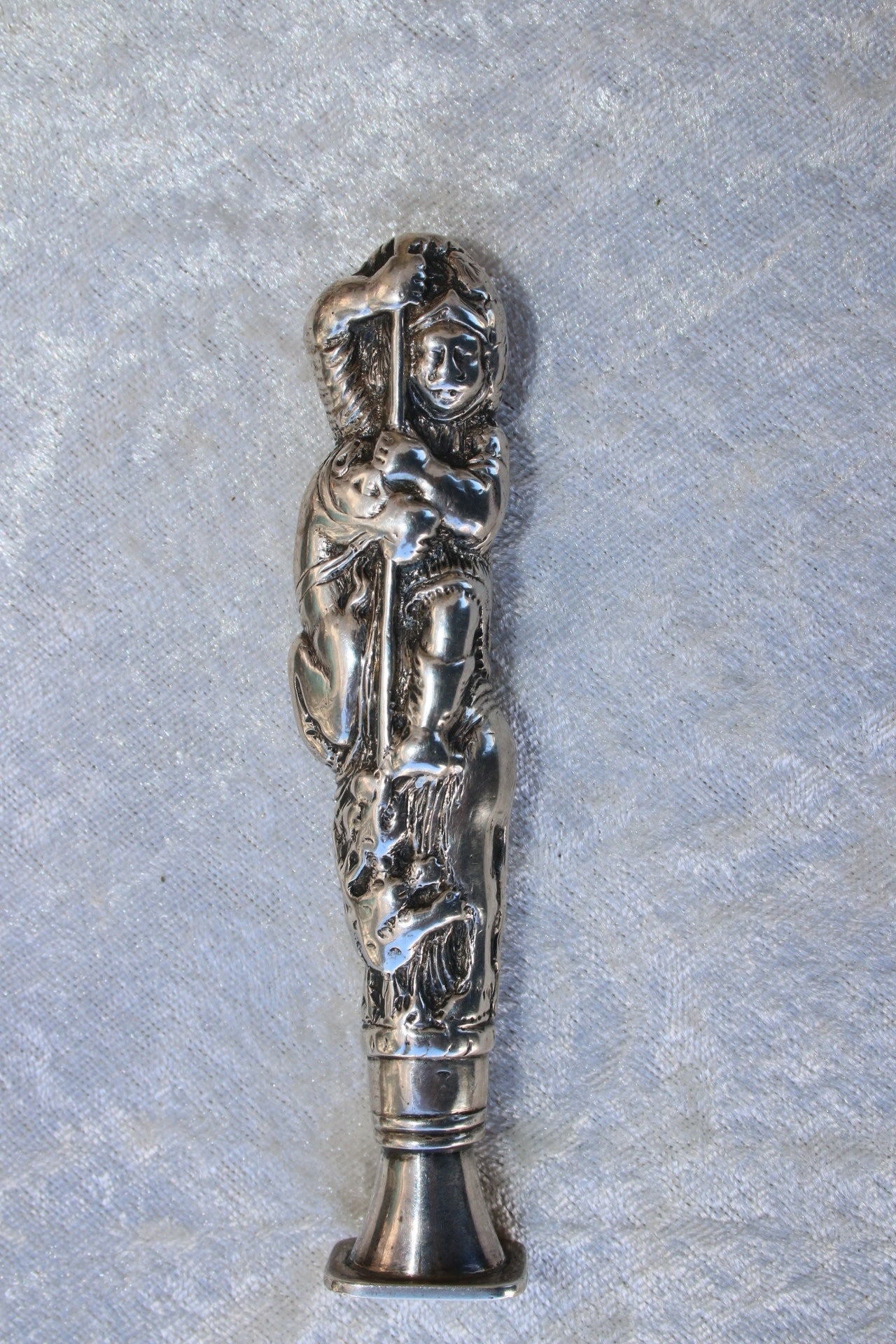 Zilveren Lakstempel Joris met de Draak voorkant