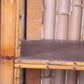 Vintage Bamboe Tiki Bar met 2 barkrukken detail plankje binnen bar
